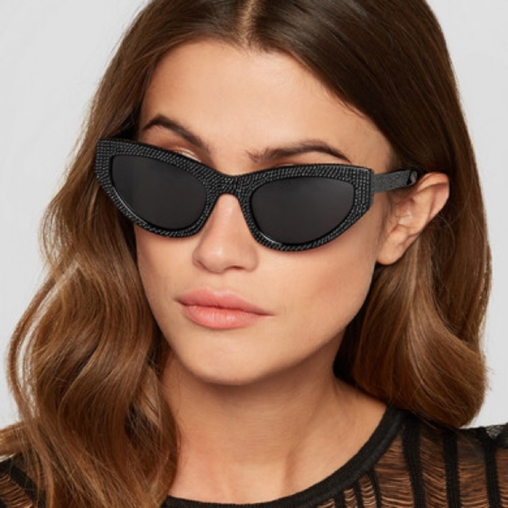 YSL CRYSTAL Cateye Sunglasses π JUST SHARING ππ - Picture 1 of 10